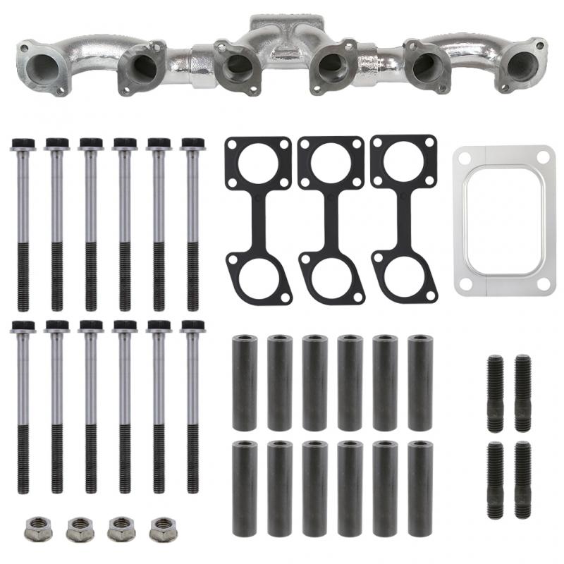 PAI INDUSTRIES - 681125HP - HI-PERFORMANCE EXHAUST MANIFOLD KIT WITH STRAIGHT TURBO MOUNTING (THERMASHIELD COATING)