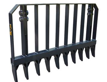 PVP PARTS - PV492 - 9' ROOT RAKE (WITH MOUNTING BRACKETS & PINS)