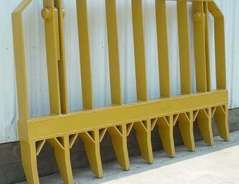 PVP PARTS - PV491 - 8' ROOT RAKE (WITH MOUNTING BRACKETS & PINS)