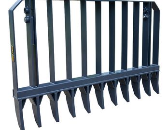 PVP PARTS - PV493 - 10' ROOT RAKE (WITH MOUNTING BRACKETS & PINS)