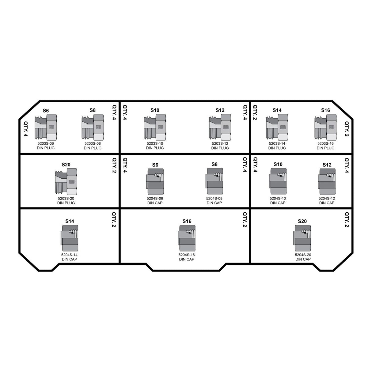 HOSEBOX - HBT2025-006 - HEAVY DIN Fittings Tower