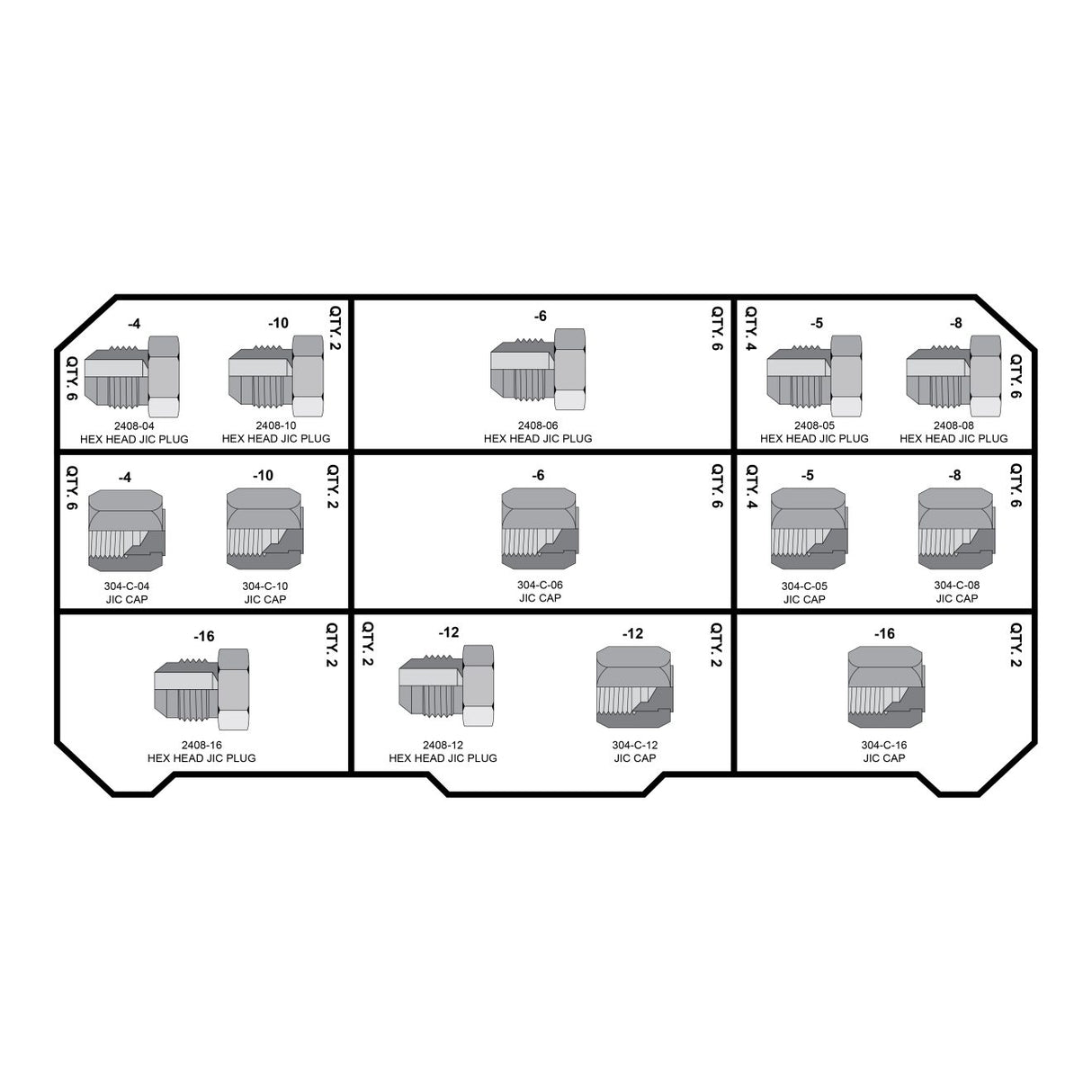 HOSEBOX - HBT5600E1 - JIC Fittings Tower