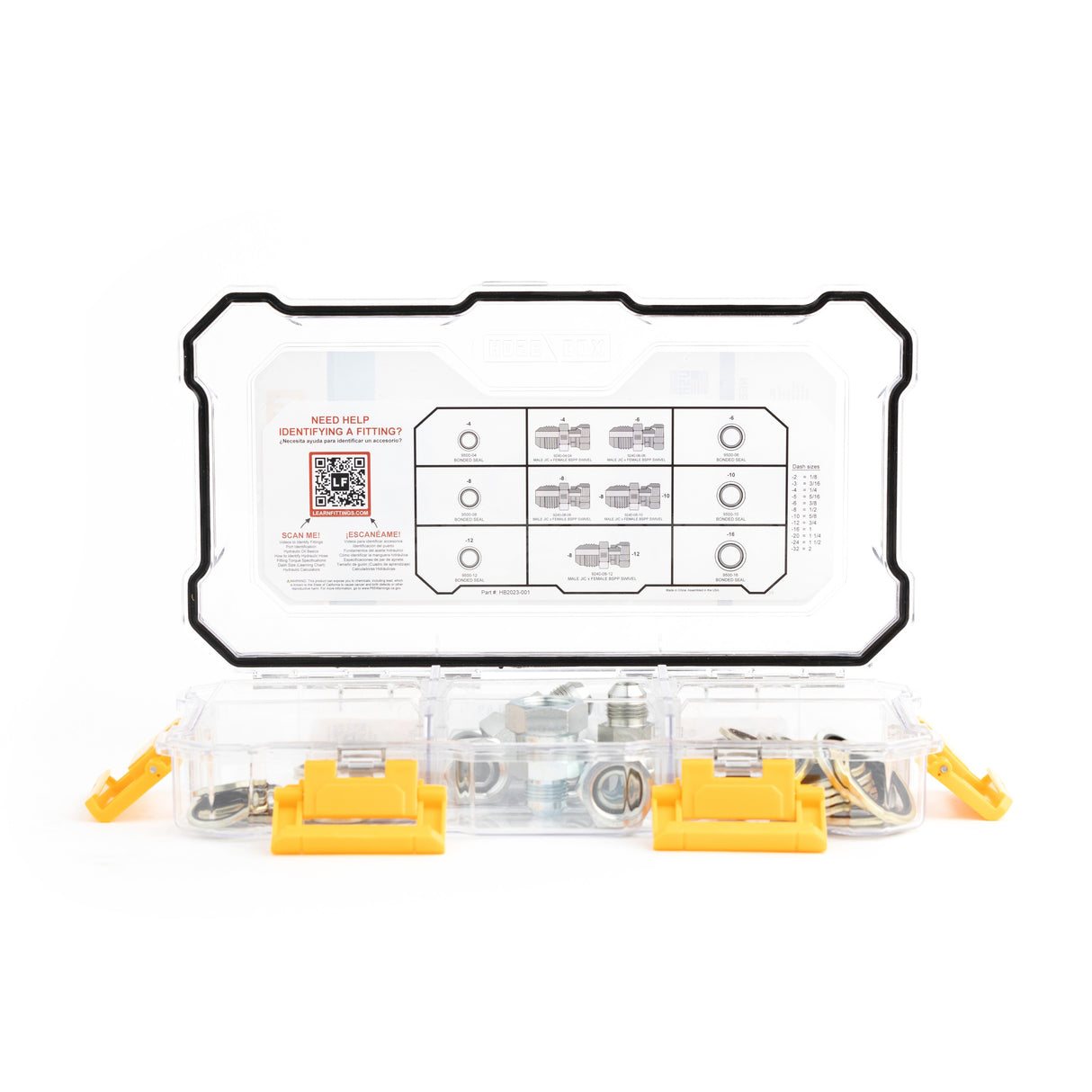 HOSEBOX - HB2023-001 - BSPP - FEMALE JIC - BSPP SEALS FITTING PACK