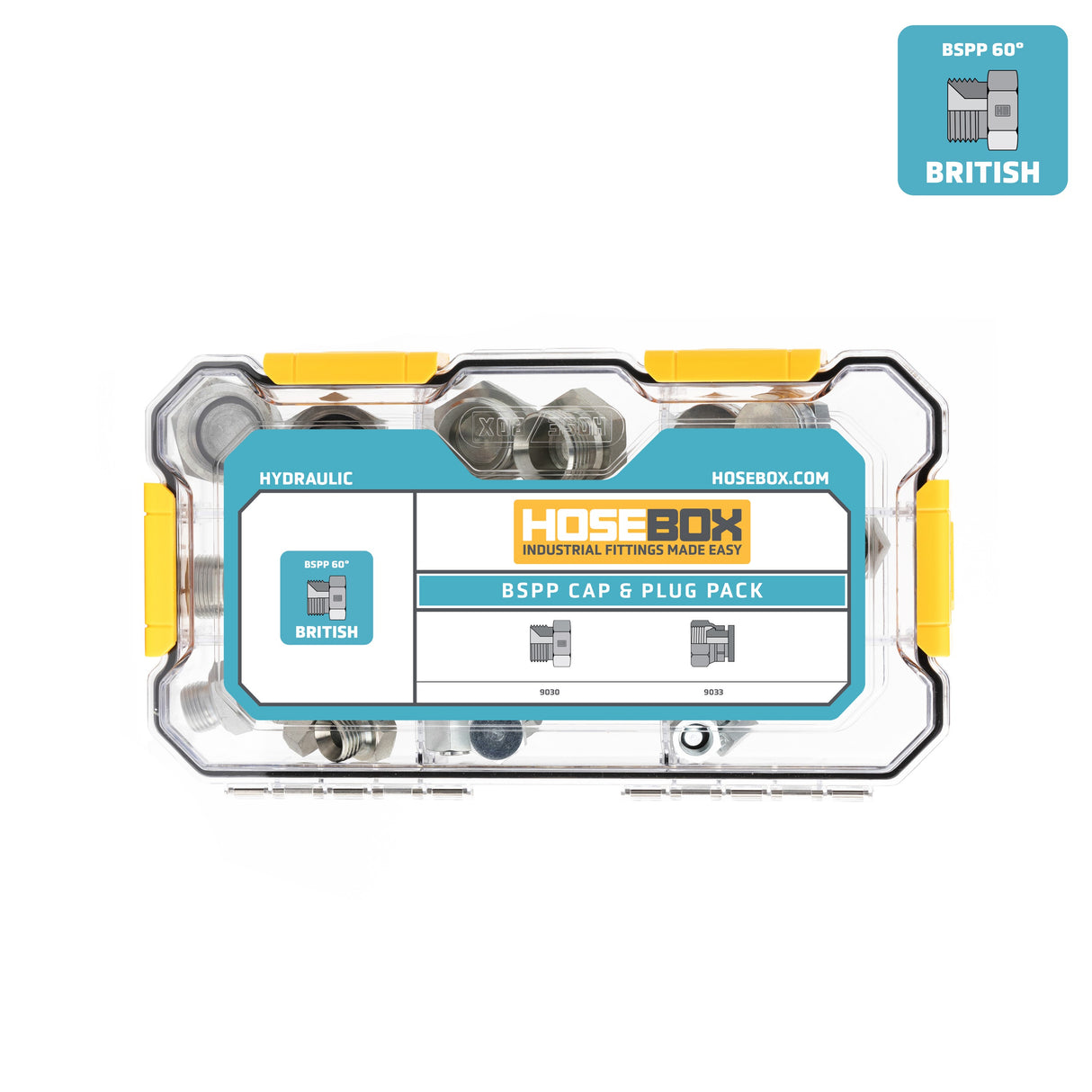 HOSEBOX - HB2023-004 - BSPP CAPS - PLUGS FITTING PACK