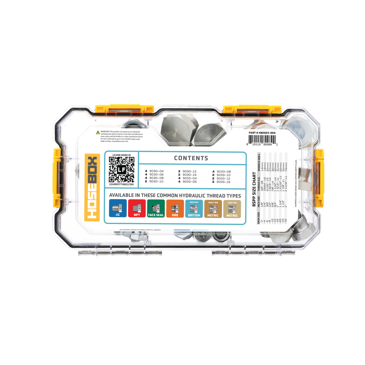 HOSEBOX - HB2023-004 - BSPP CAPS - PLUGS FITTING PACK
