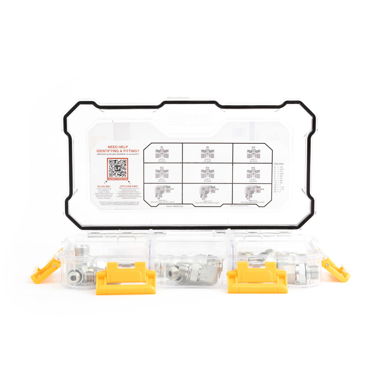 HOSEBOX - HB2025-002 - METRIC HEAVY DIN - DIN - METRIC FITTING PACK