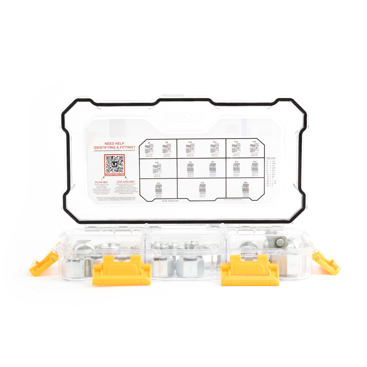 HOSEBOX - HB2025-004 - METRIC HEAVY DIN CAPS AND PLUGS FITTING PACK