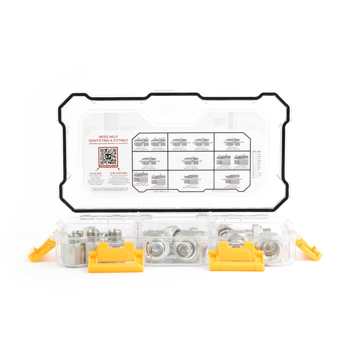 HOSEBOX - HB2027-003 - METRIC LIGHT DIN - JIC - NPT