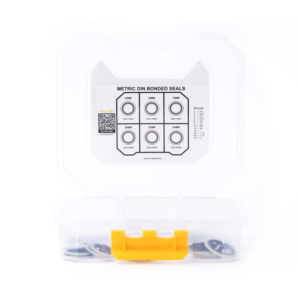 HOSEBOX - HB2043-001 - Hydraulic Seal Kit DIN BONDED SEALS - 36 pcs.
