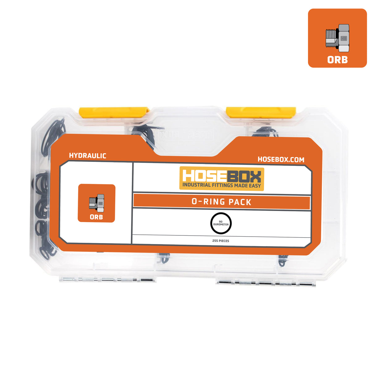 HOSEBOX - HB2053-001 - O-RING BOSS (ORB) O-Ring Kit - 255 pcs.