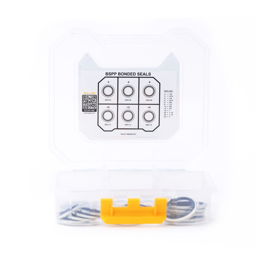 HOSEBOX - HB2083-001 - Hydraulic Seal Kit BSPP BONDED SEALS - 34 pcs.