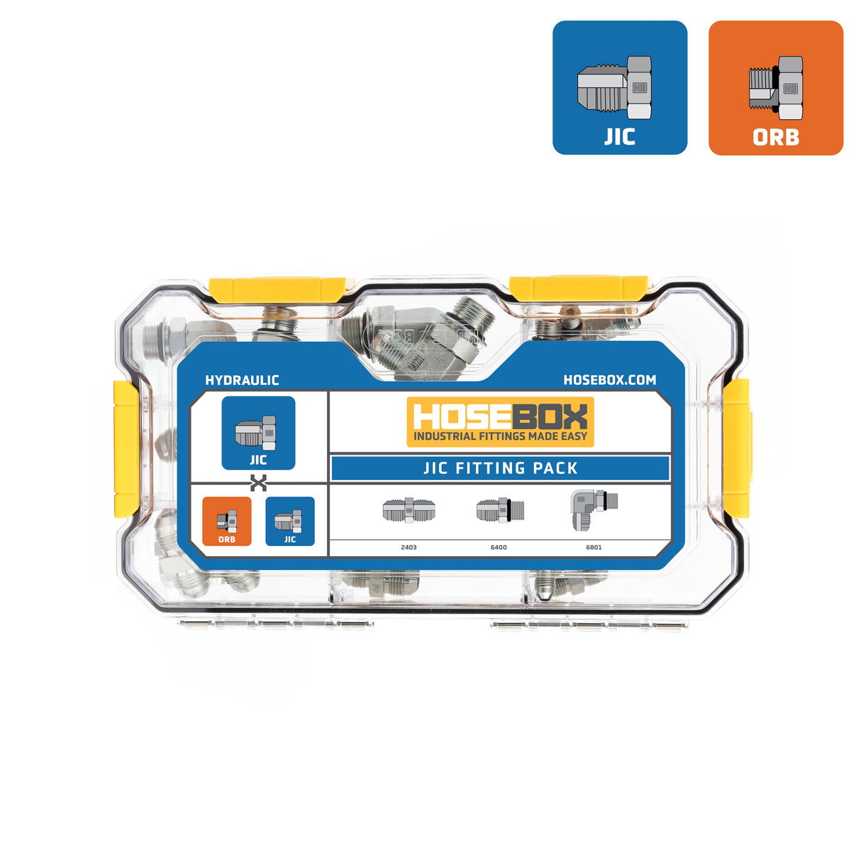 HOSEBOX - HBE2001-002 - JIC - ORB FITTING PACK