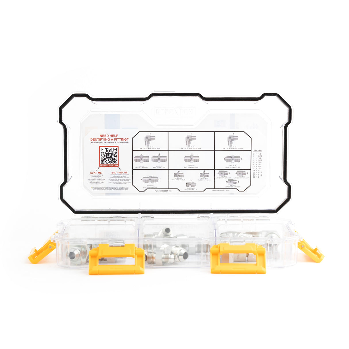 HOSEBOX - HBE2001-003 - JIC - NPT - ORFS FITTING PACK