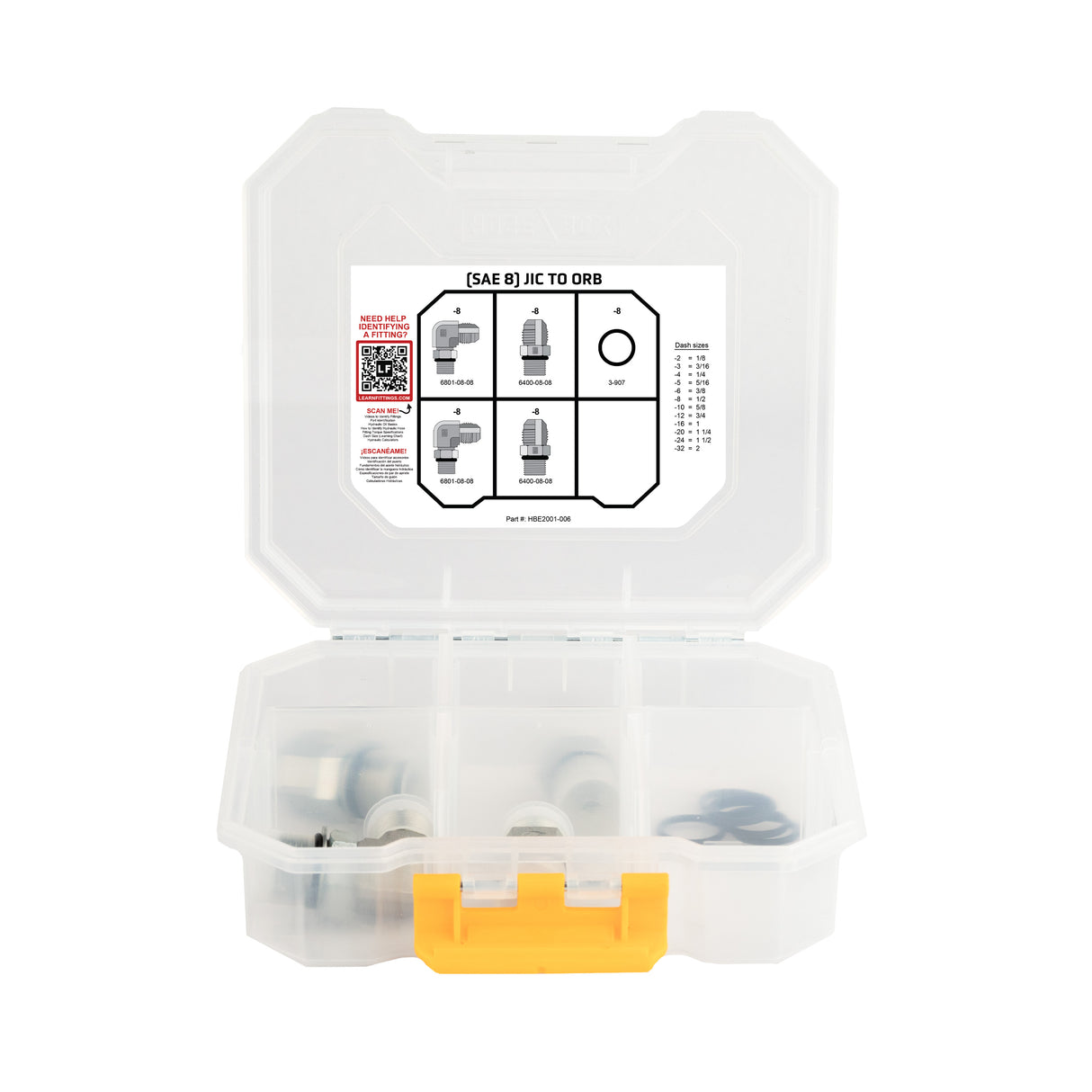 HOSEBOX - HBE2001-006 - (SAE 8) JIC to ORB Mini Pack