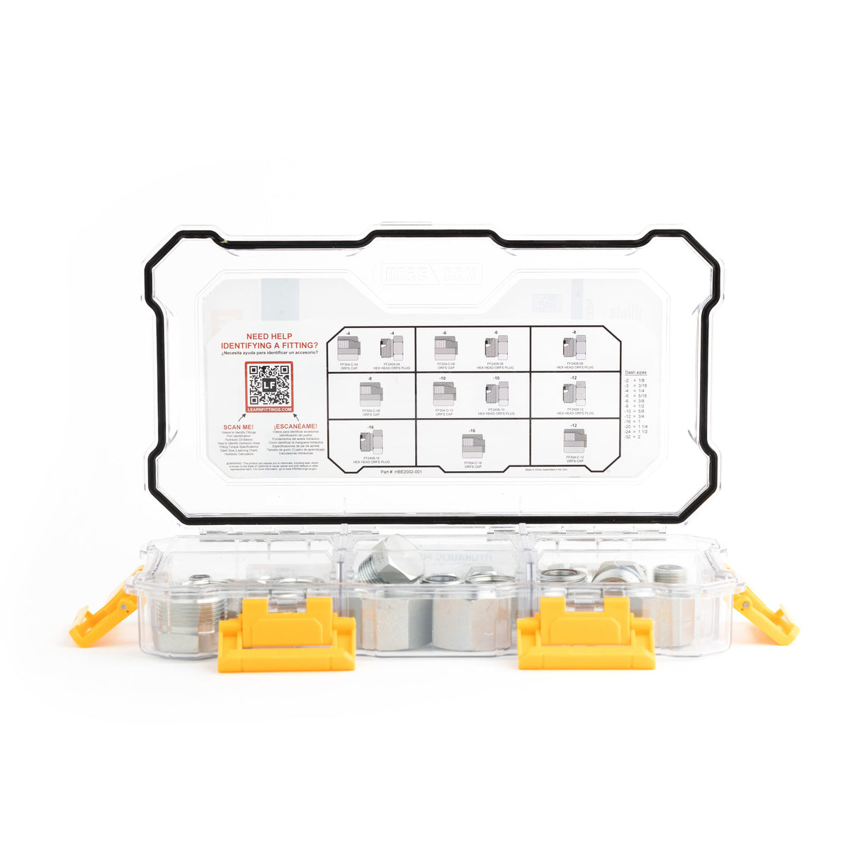 HOSEBOX - HBE2002-001 - FACE SEAL CAPS AND PLUGS FITTING PACK