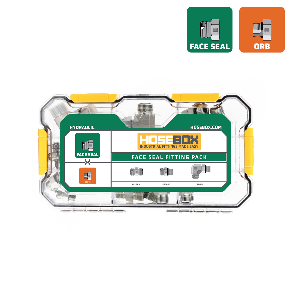 HOSEBOX - HBE2002-002 - FACE SEAL - ORB FITTING PACK