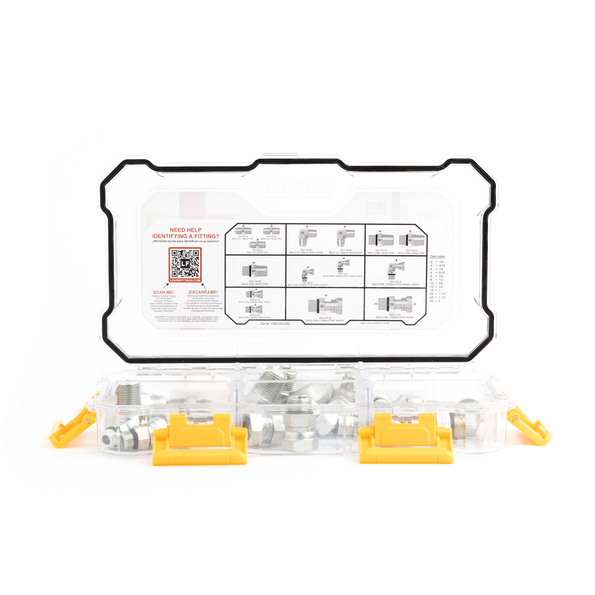 HOSEBOX - HBE2003-002 - NPT - ORB - JIC FITTING PACK