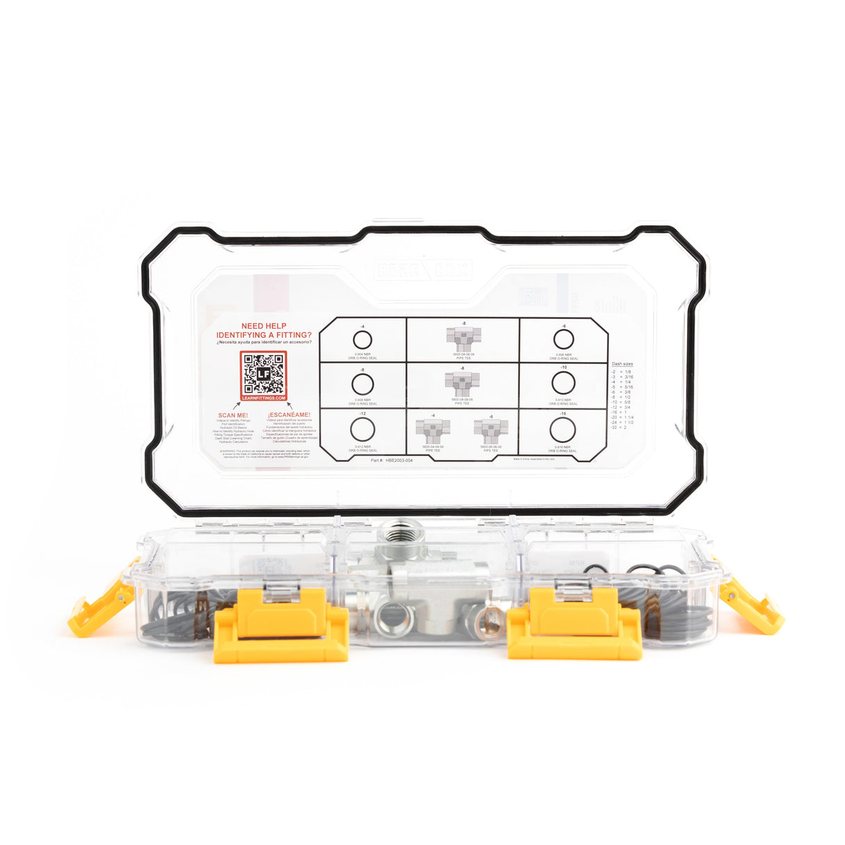 HOSEBOX - HBE2003-004 - NPT TEES - O-RINGS FITTING PACK