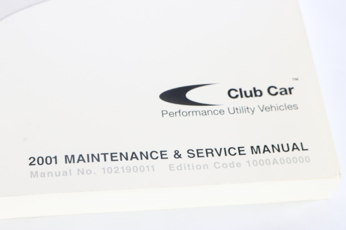 CLUB CAR - 102190011 - MAINTENANCE-SERVICE MANUAL FT01 PIONEER 900