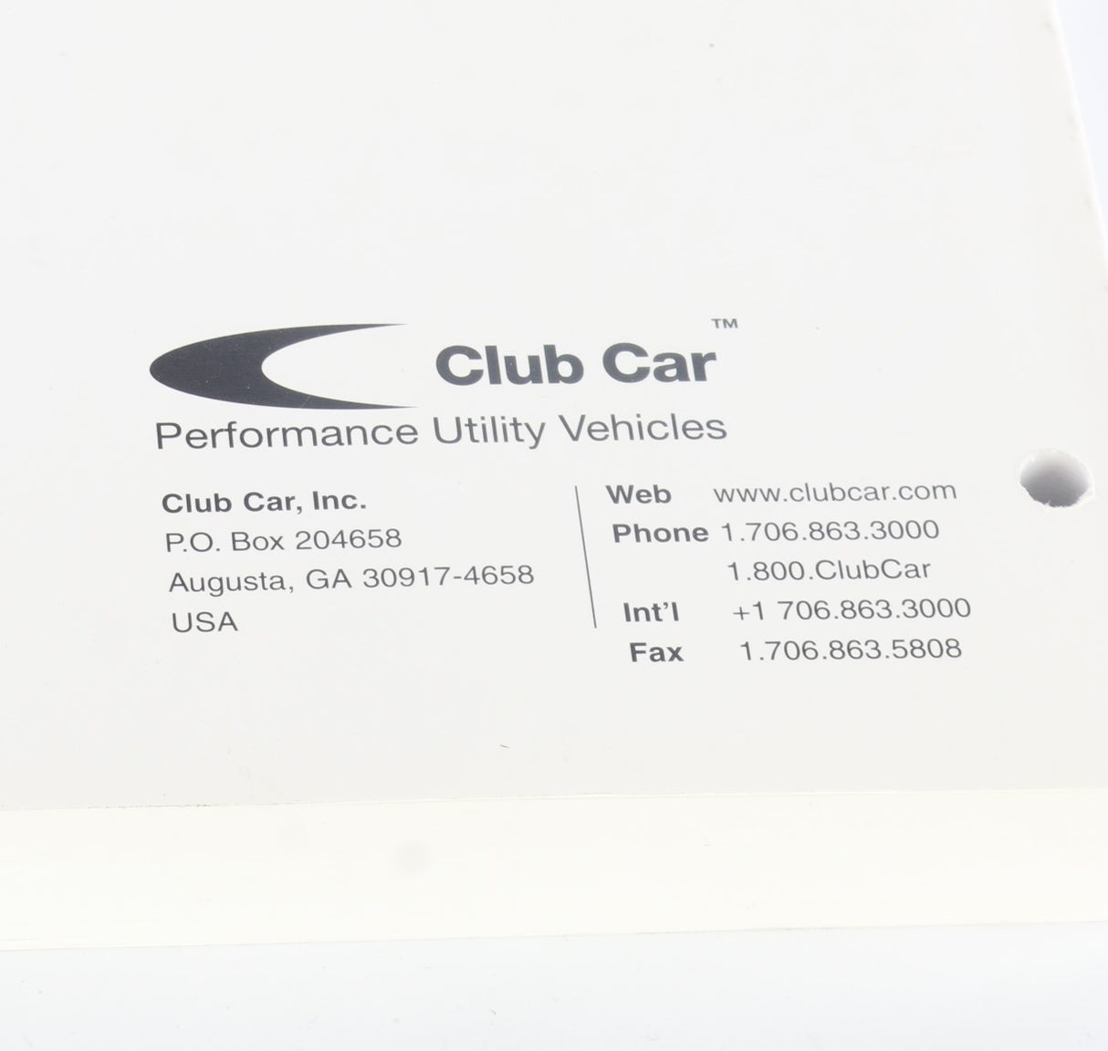 CLUB CAR - 102190011 - MAINTENANCE-SERVICE MANUAL FT01 PIONEER 900