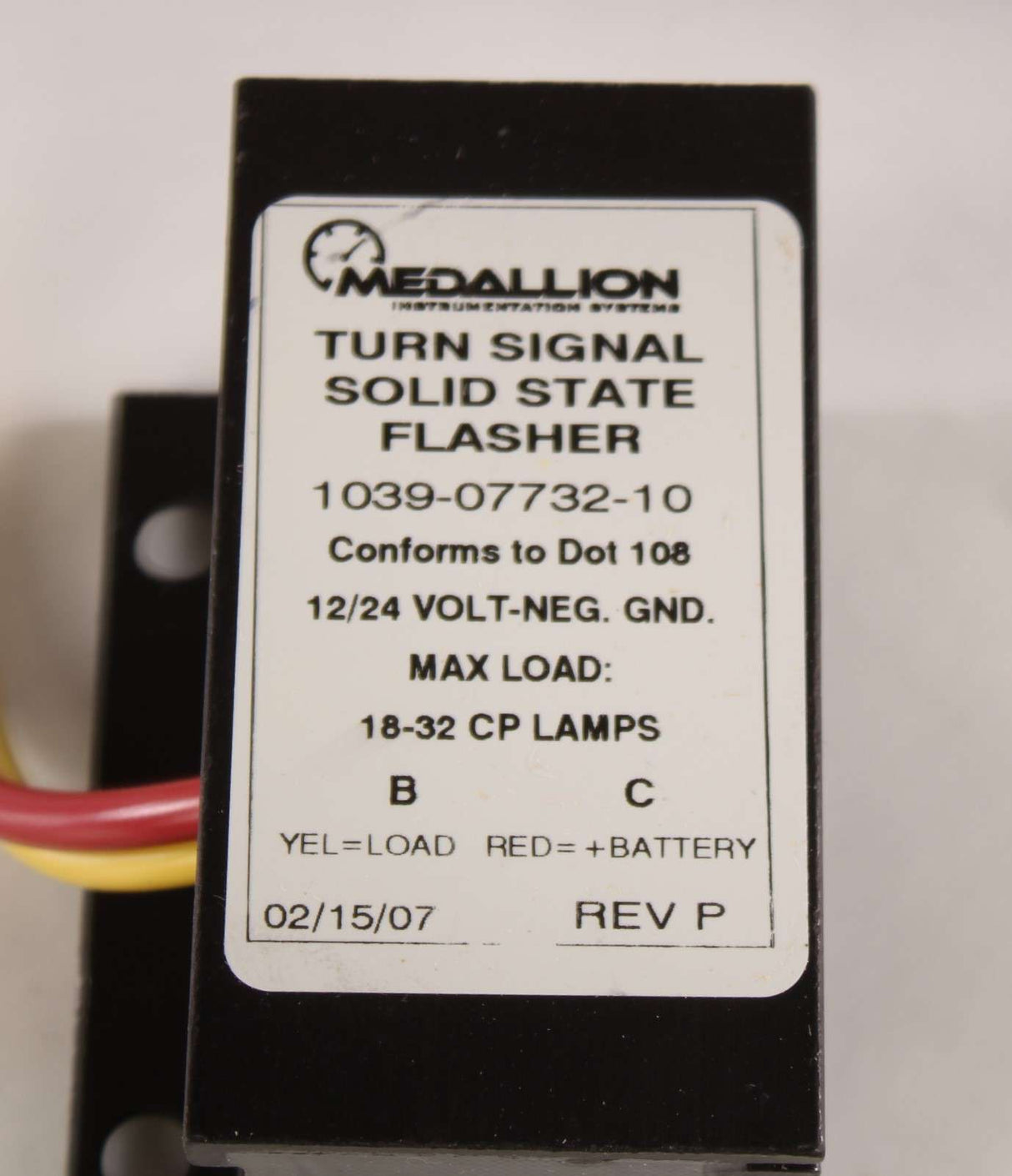 MEDALLION - 1039-07732-10 - TURN SIGNAL SOLID STATE FLASHER
