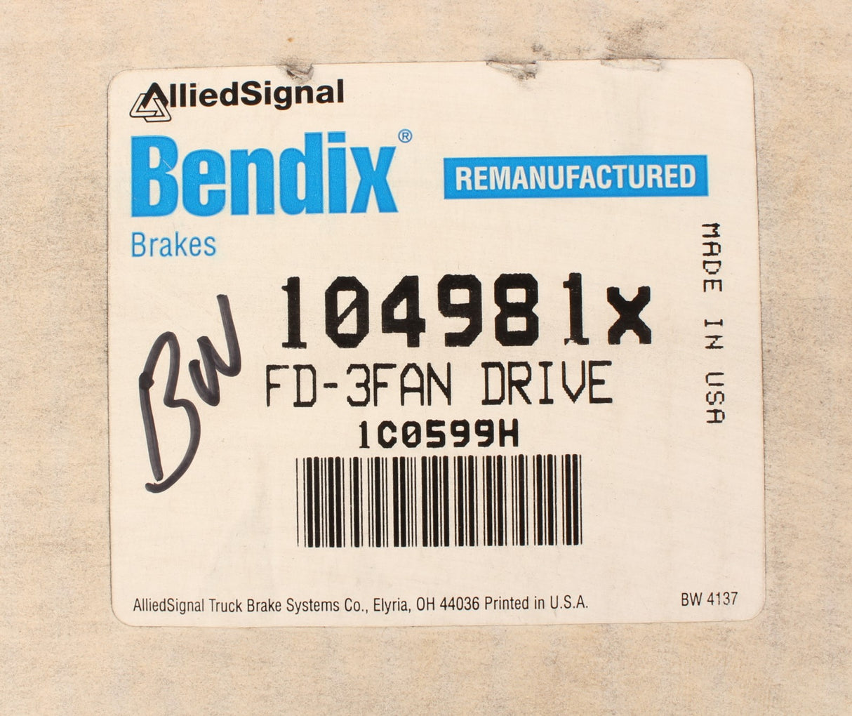 BENDIX - 104981X - FAN DRIVE REMAN
