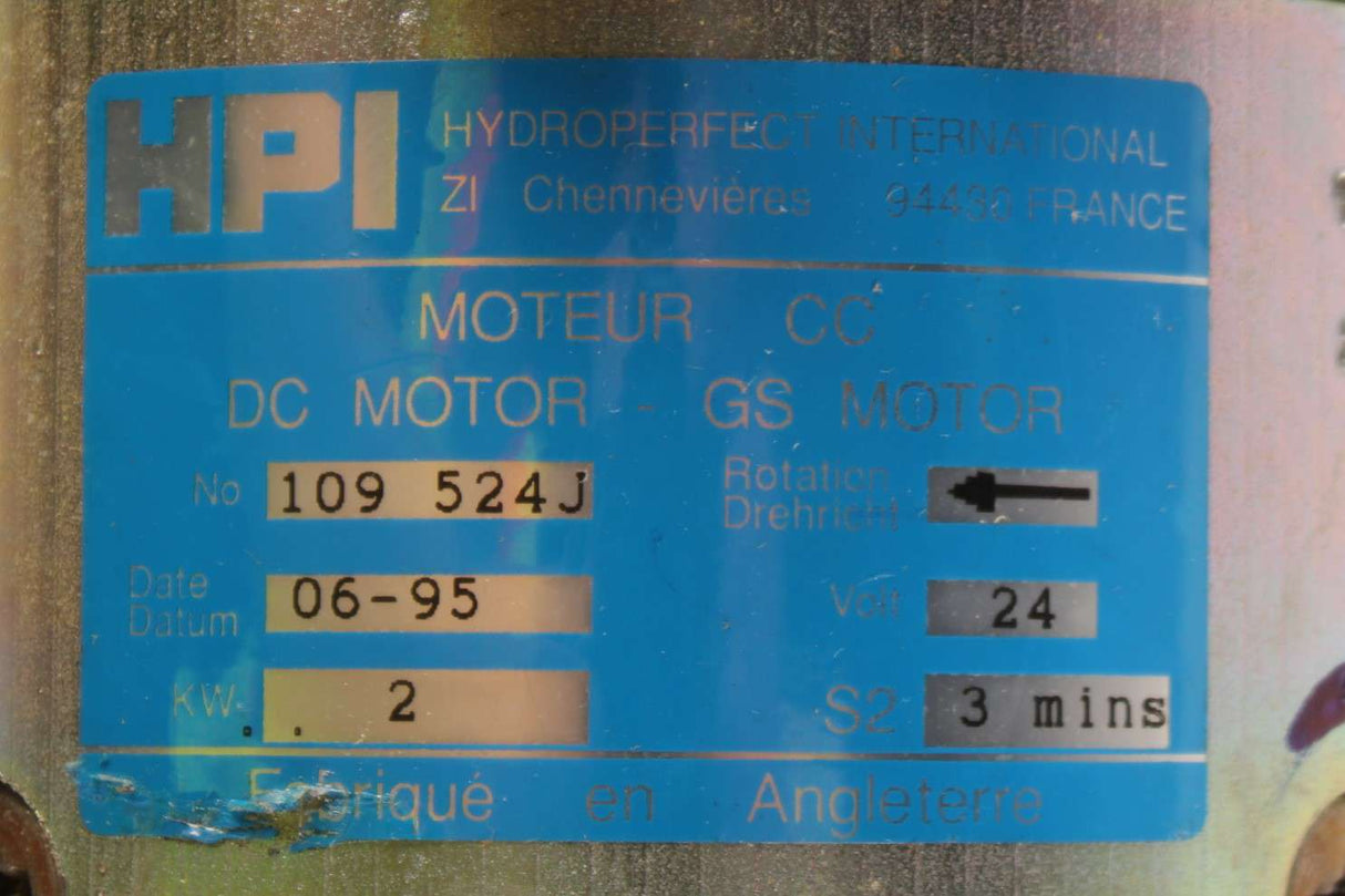HYDROPERFECT INT - 109524J - PUMP UNIT