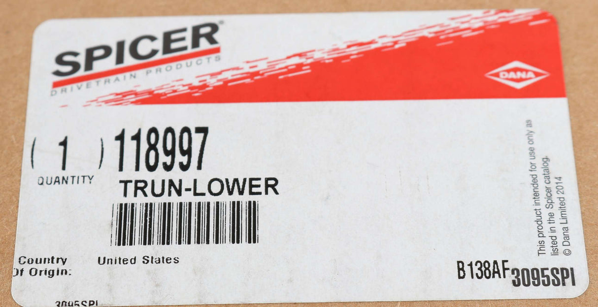 DANA SPICER - 118997 - TRUNNION
