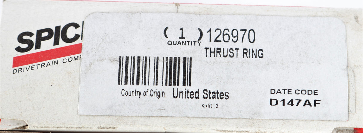 DANA SPICER - 126970 - THRUST WASHER