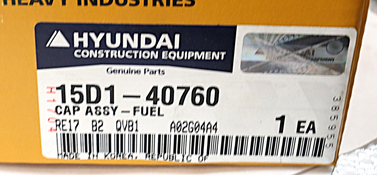 HYUNDAI - 15D1-40760 - CAP ASM-FUEL