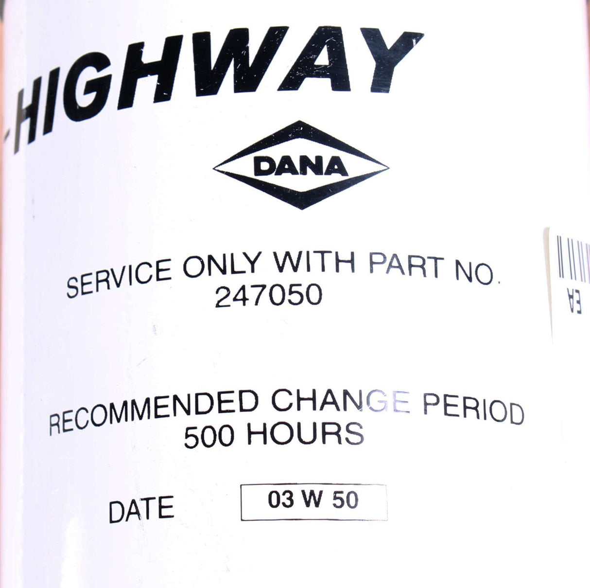 DANA SPICER - 247050 - TRANSMISSION FILTER - SPIN ON
