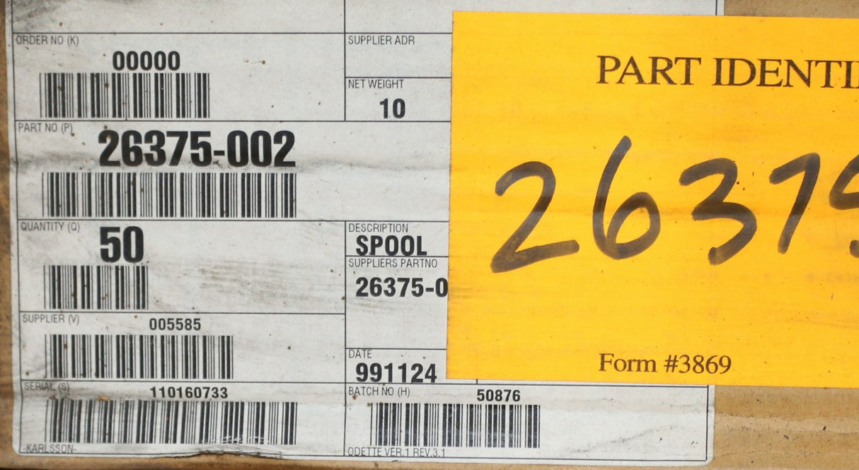 PARKER - 26375002 - SPOOL