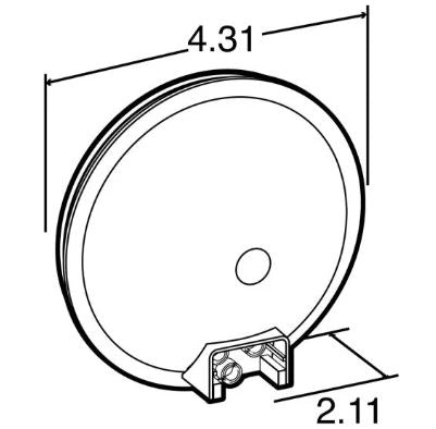 TRUCK-LITE - 40002Y - FRONT/PARK/TURN BLACK PVC GROMMET MOUNT 12V PL-3