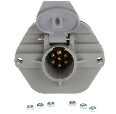 TRUCK-LITE - 50865 - 20A 7 SPLIT PIN SURFACE MOUNT RECEPTACLE