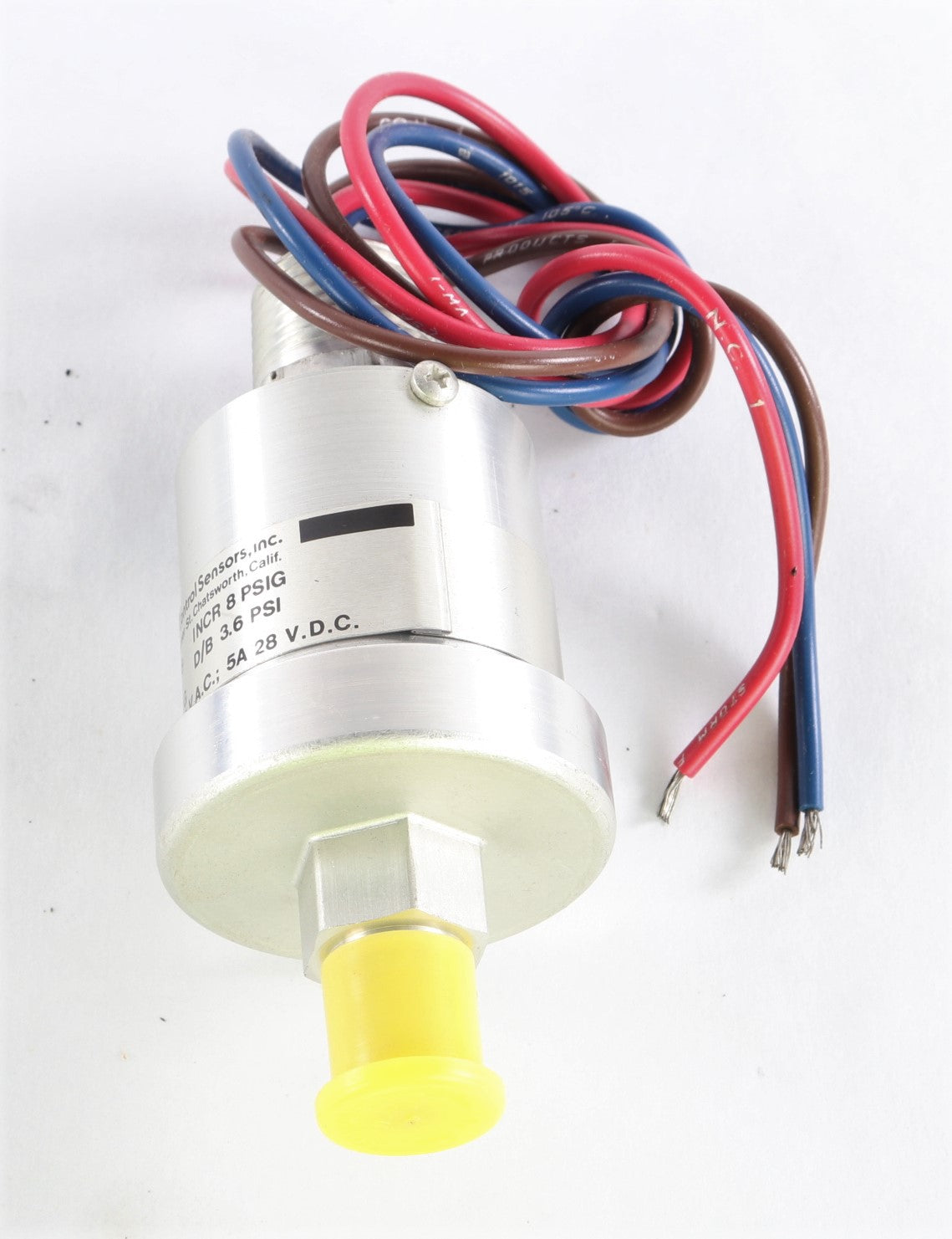 CUSTOM CONTROL SENSORS - 611G2536 - SWITCH PRESSURE 5A 28 V.D.C.