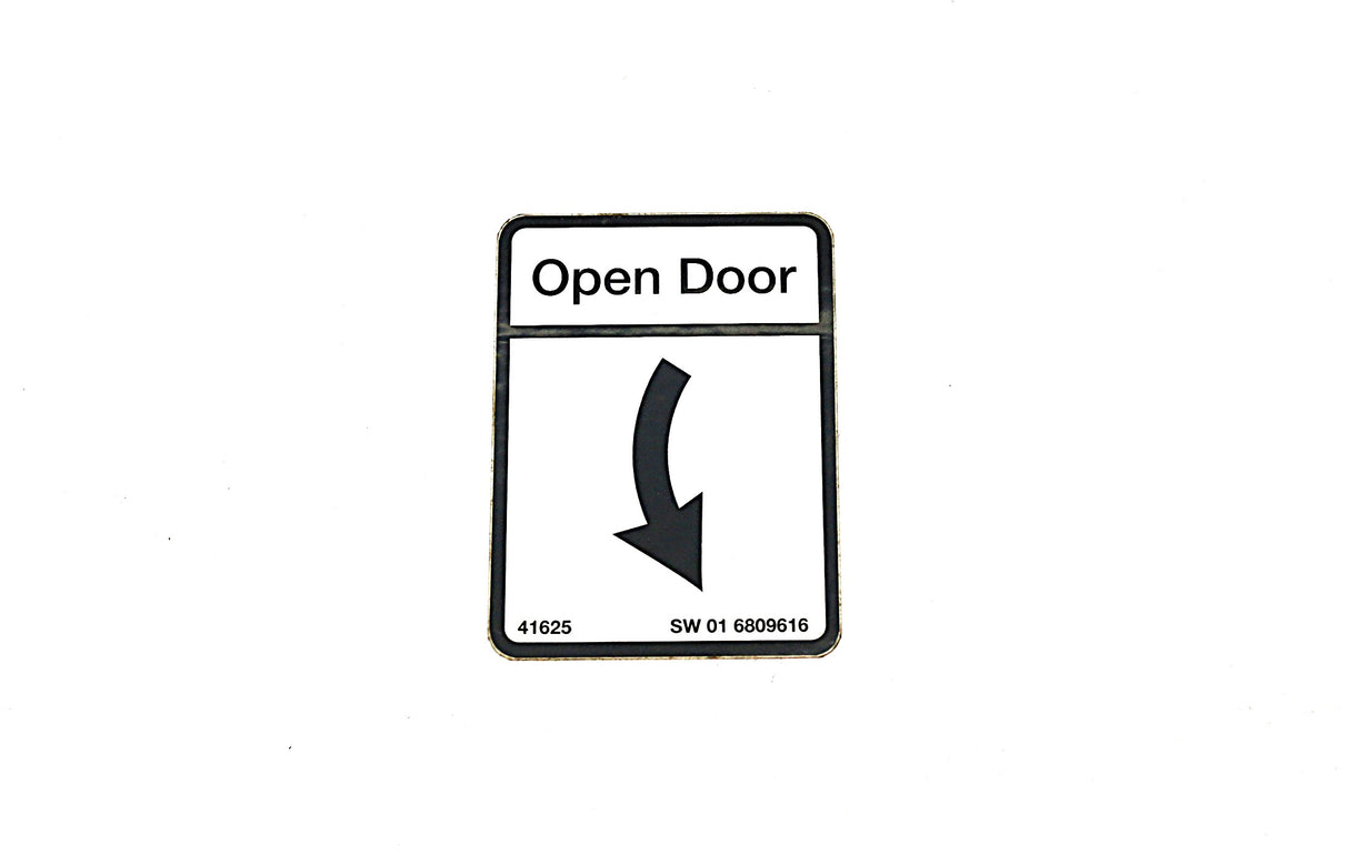 BOBCAT - 6809616 - DECAL OPEN DOOR