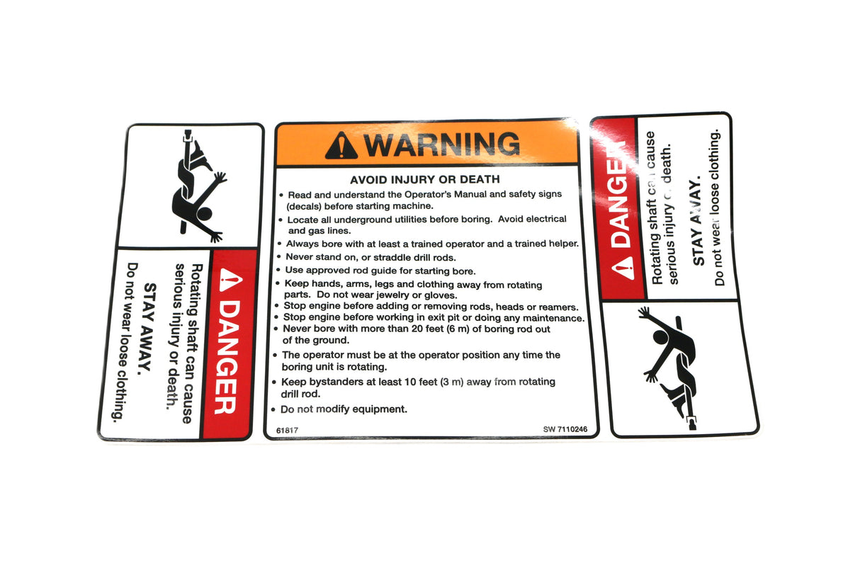 BOBCAT - 7110246 - DECAL WARNING