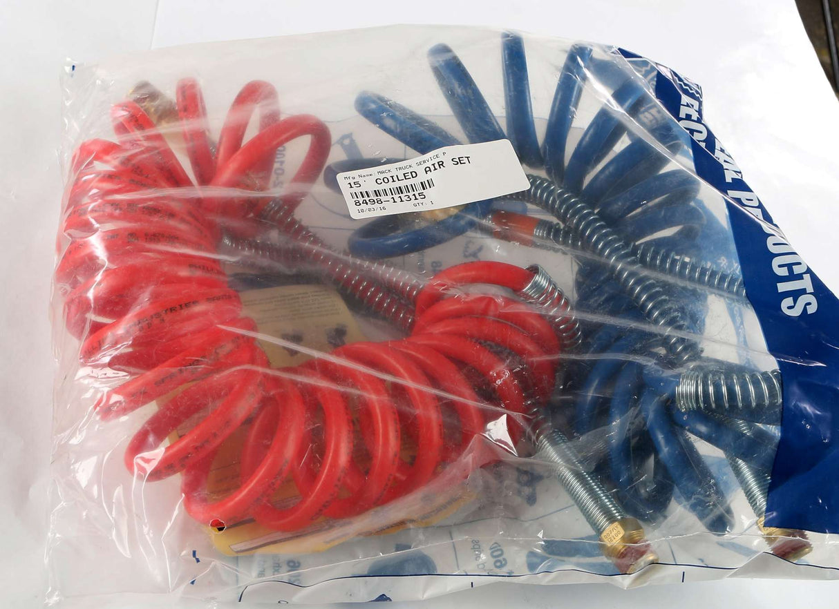 MACK - 8498-11315 - AIRCOIL SET 15ft RED|BLUE