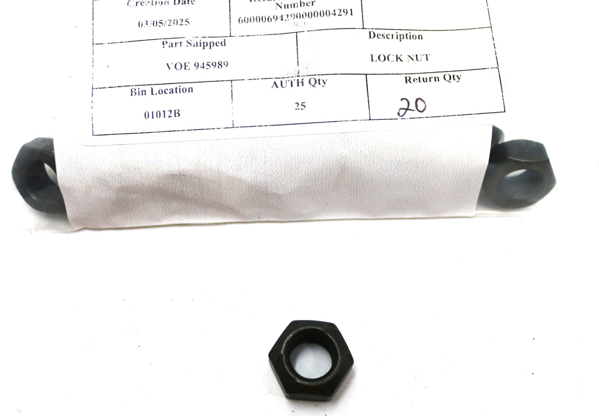 VOLVO - 945989 - LOCK NUT 7|16-20