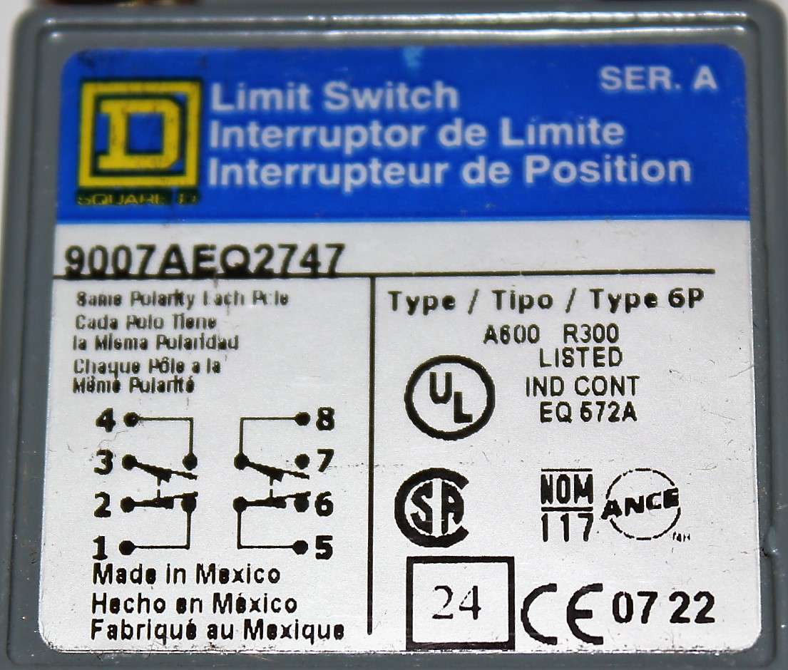 SCHNEIDER ELECTRIC - AEQ2747 - LIMIT SWITCH