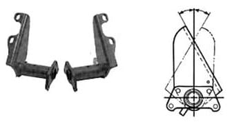 MERITOR - B153299Q6257 - AIR BRAKE CHAMBER BRACKET