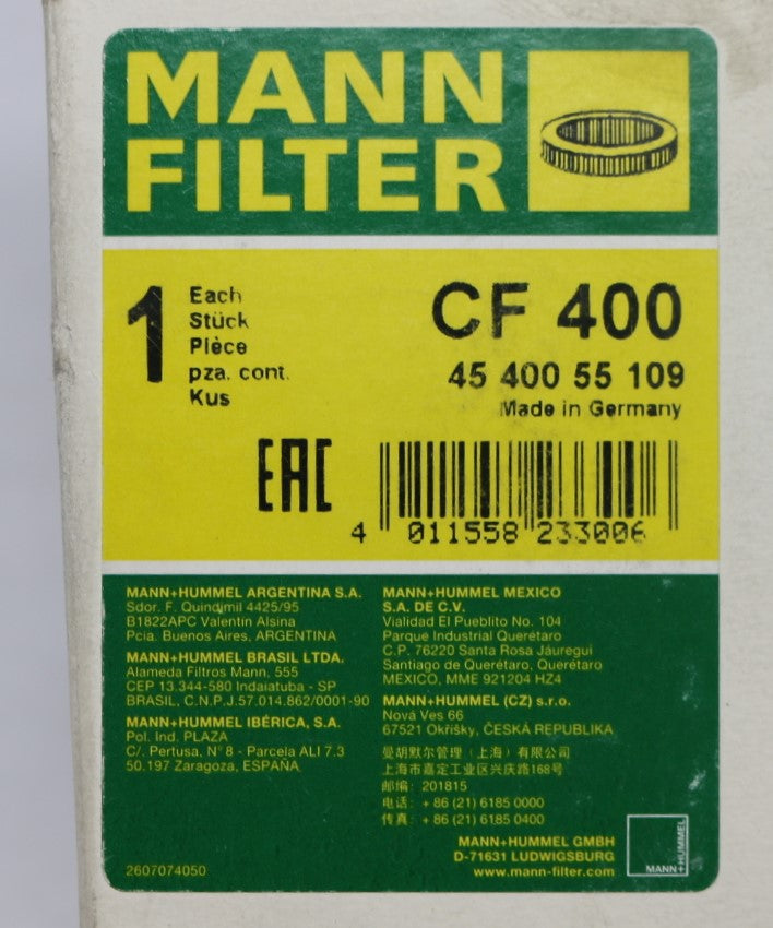 MANN FILTER - CF400 - FILTER INSERT