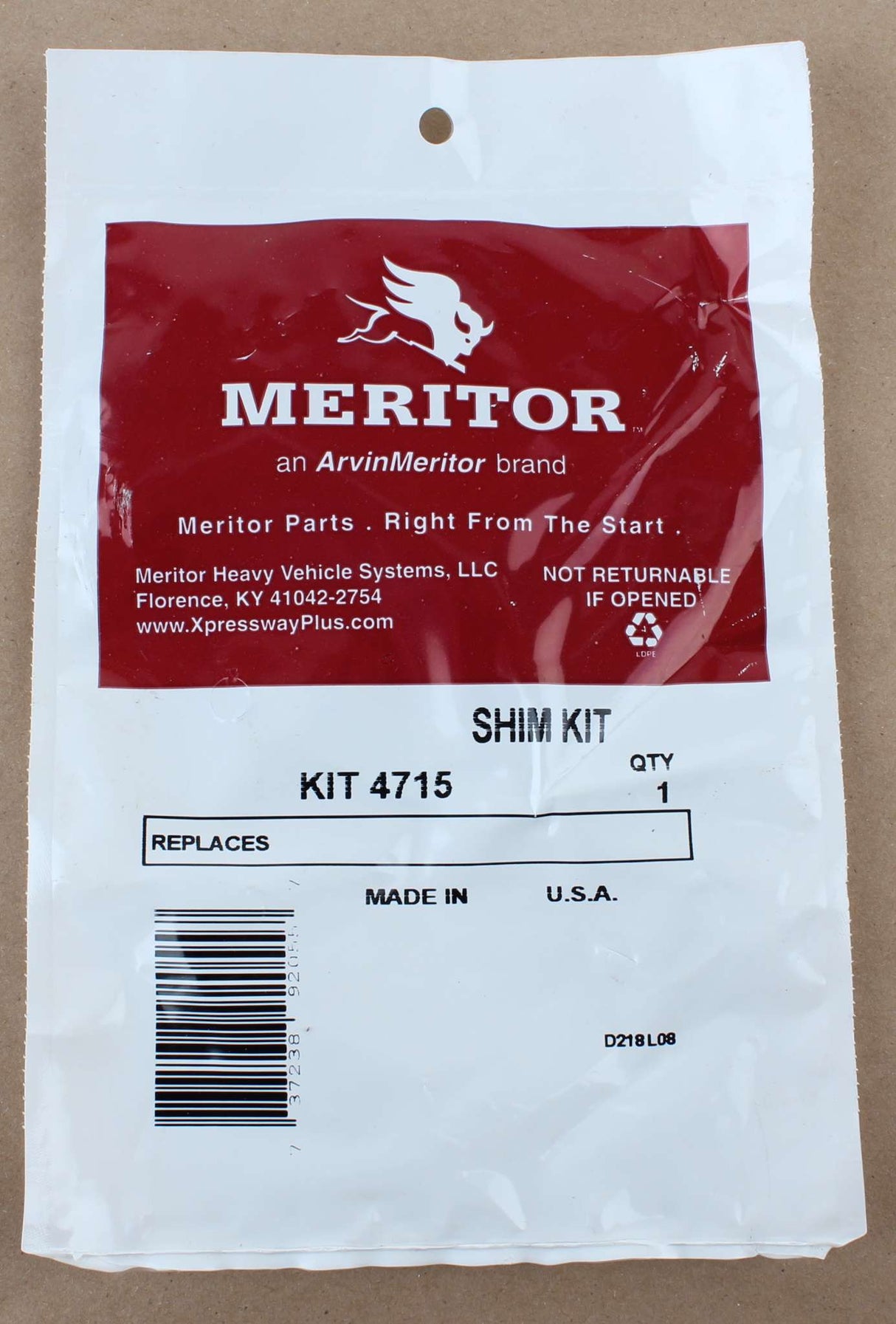 MERITOR - KIT4715 - AXLE HARDWARE - SHIM KIT