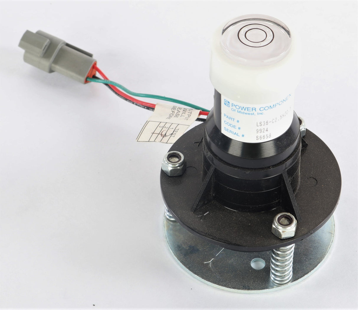 POWER COMPONENTS OF MIDWEST INC (PARKER) - LS36-C2.5H20.5 - TILT SENSOR