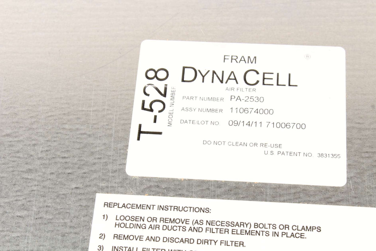 FRAM - PA2530 - AIR FILTER