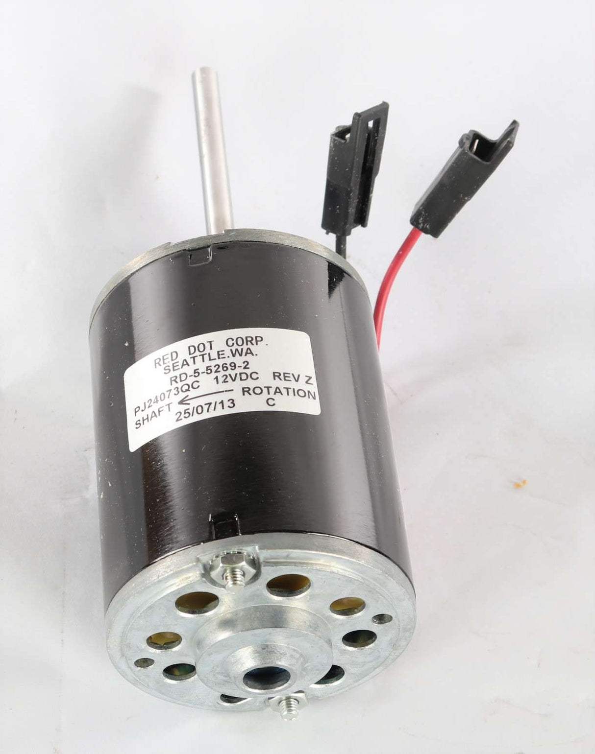 RED DOT - RD-5-5269-2 - 12V SINGLE SHAFT 1 SPEED BLOWER MOTOR