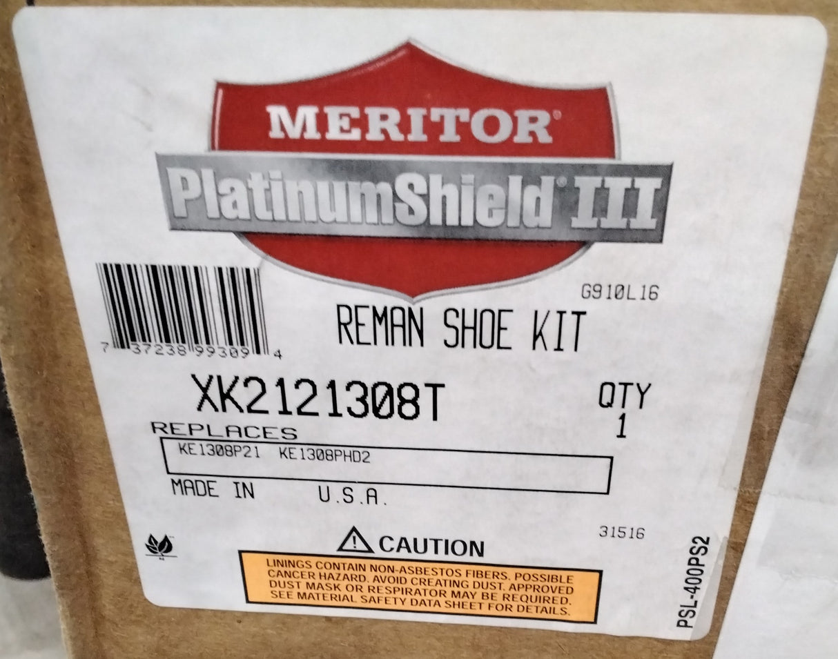 MERITOR - XK2121308T - PLATINUM SHIELD III BRAKE SHOE KIT - REMAN