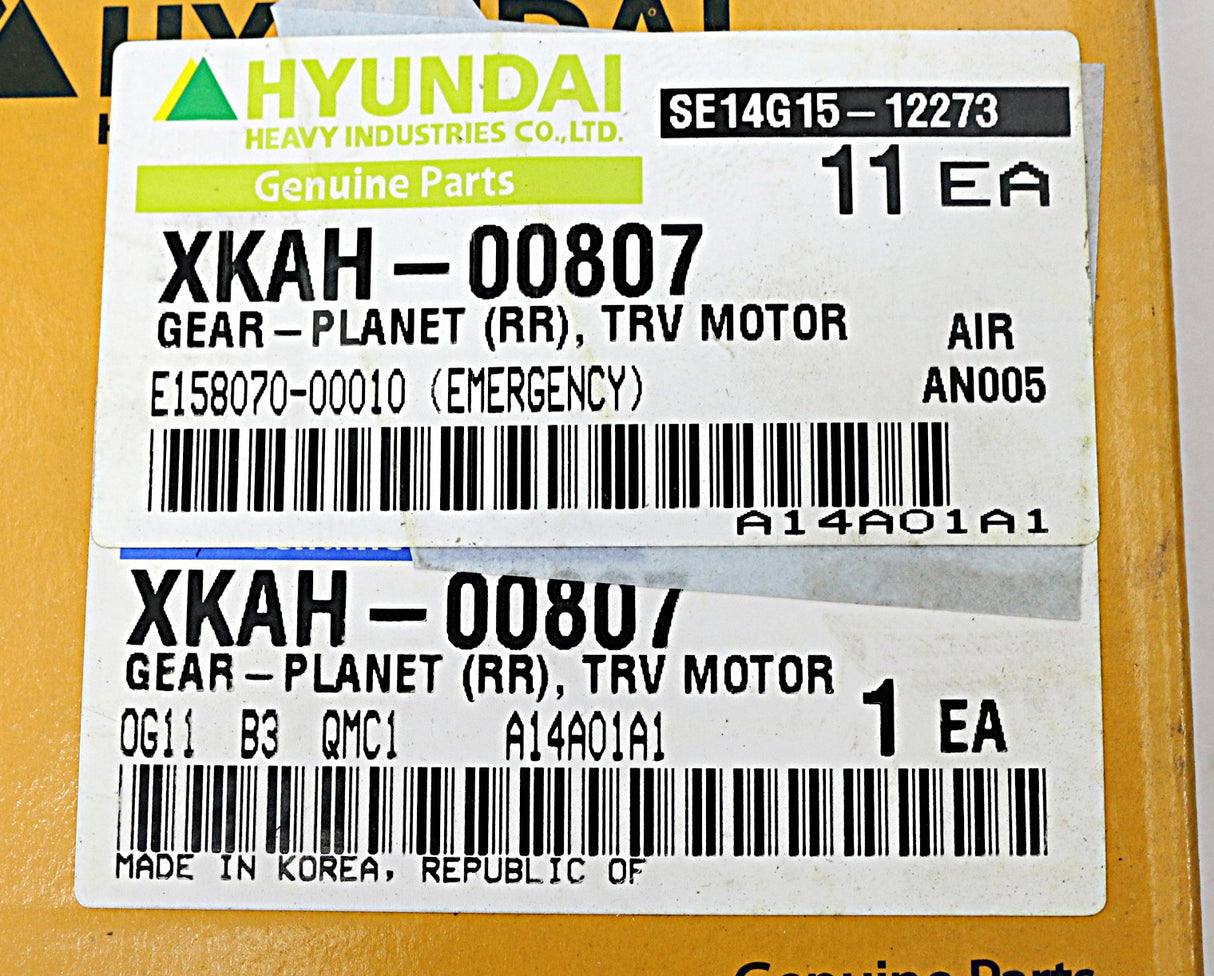 HYUNDAI - XKAH-00807 - GEARPLANETR