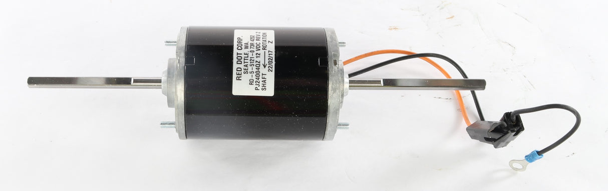RED DOT - RD-5-5121-0P - BLOWER MOTOR 12V DOUBLE SHAFT 1 SPEED REV.Z