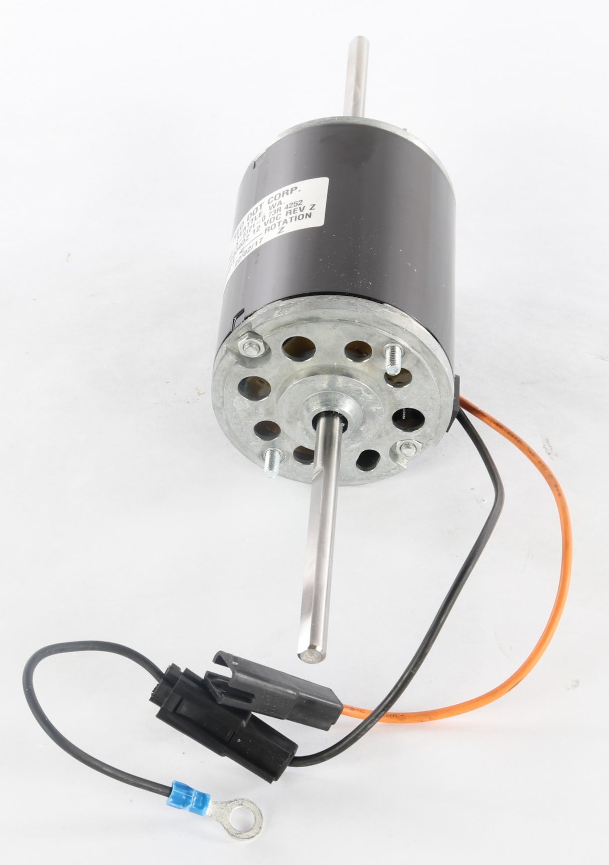 RED DOT - RD-5-5121-0P - BLOWER MOTOR 12V DOUBLE SHAFT 1 SPEED REV.Z